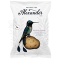 Productos Alexander potato chips packaging with a bird illustration on a white background